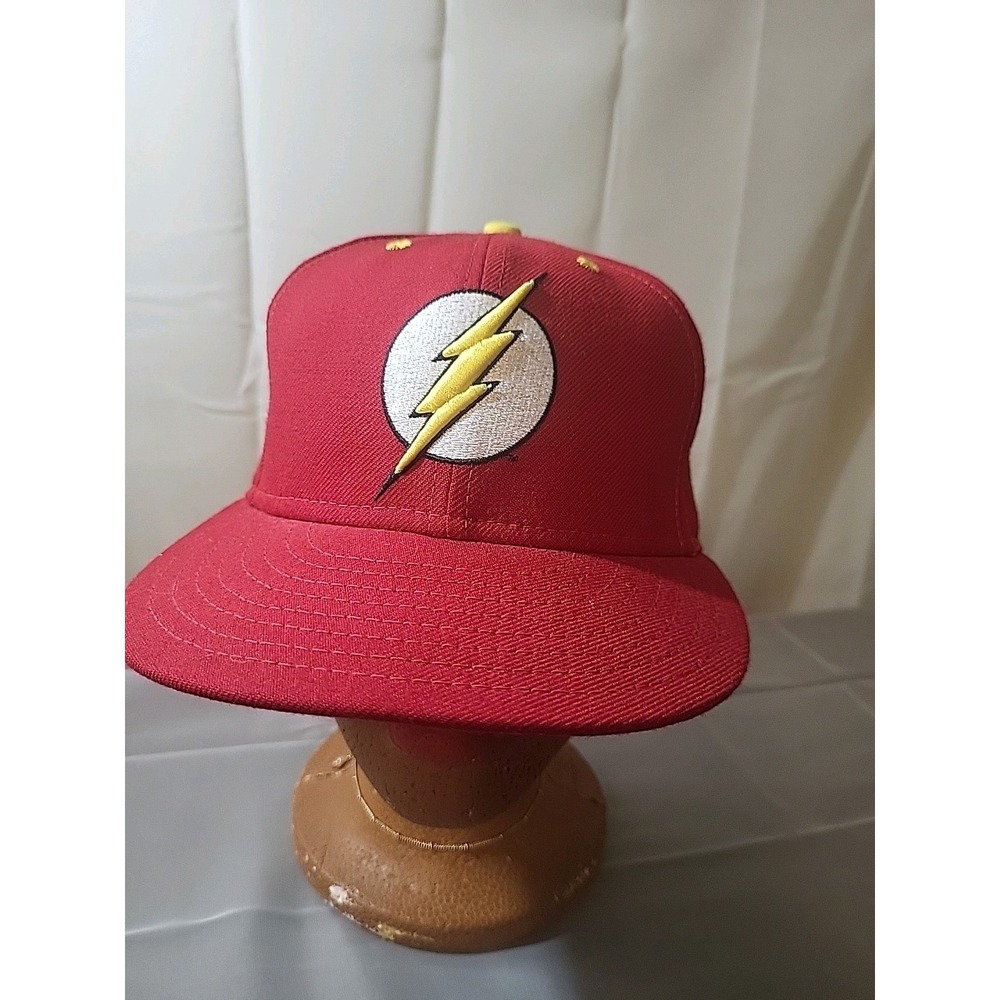 Rare The Flash Hat - New Era DC Comics Originals Red & Gold Fitted Cap‎